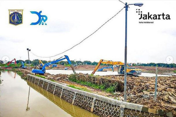 Unggah Progres Pembangunan Waduk di Jakarta Timur, Warganet Sebut Anies Erdogan Indonesia
