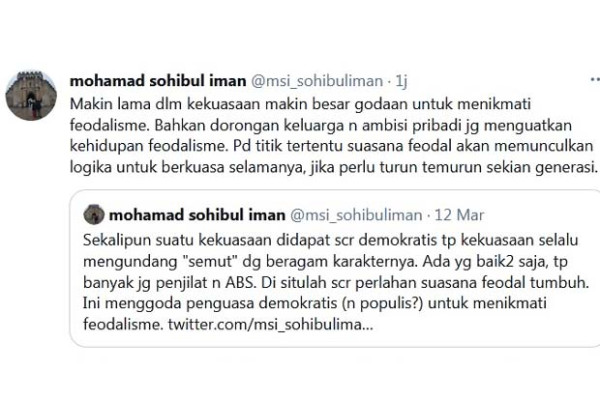 Eks Presiden PKS: Makin Lama Berkuasa, Kian Besar Godaan Nikmati Feodalisme