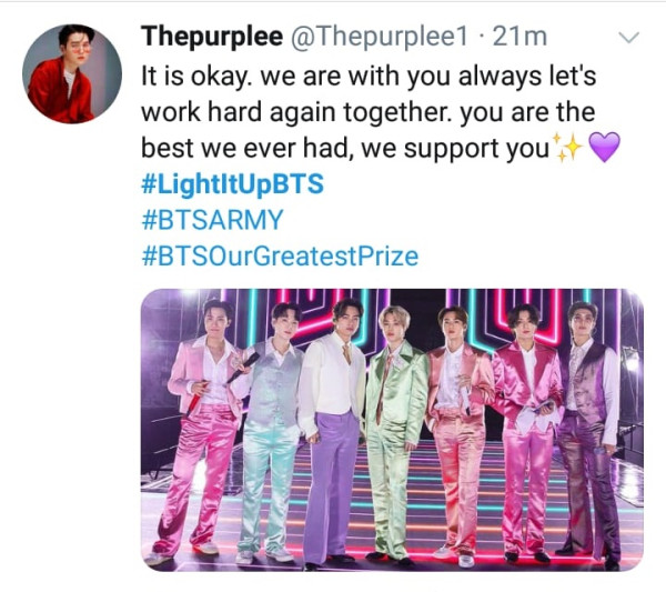 6 Hal yang Dilakukan BTS dan ARMY setelah Gagal Raih Piala Grammy