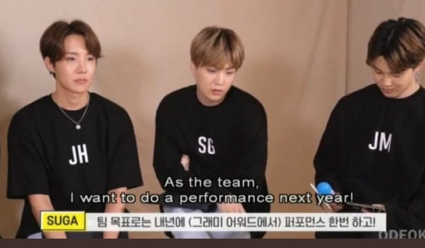 Sejak 2019, Suga Sudah Prediksi Kapan BTS akan Raih Piala Grammy