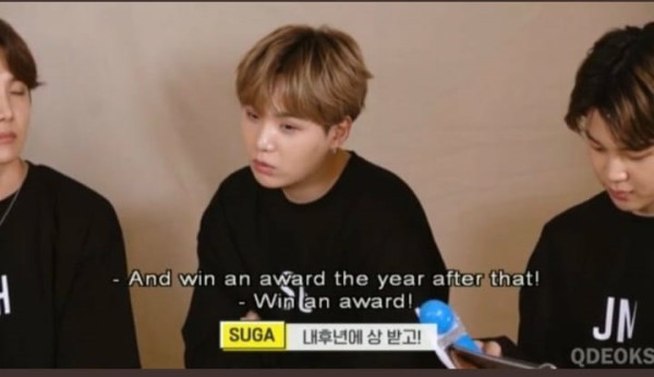 Sejak 2019, Suga Sudah Prediksi Kapan BTS akan Raih Piala Grammy
