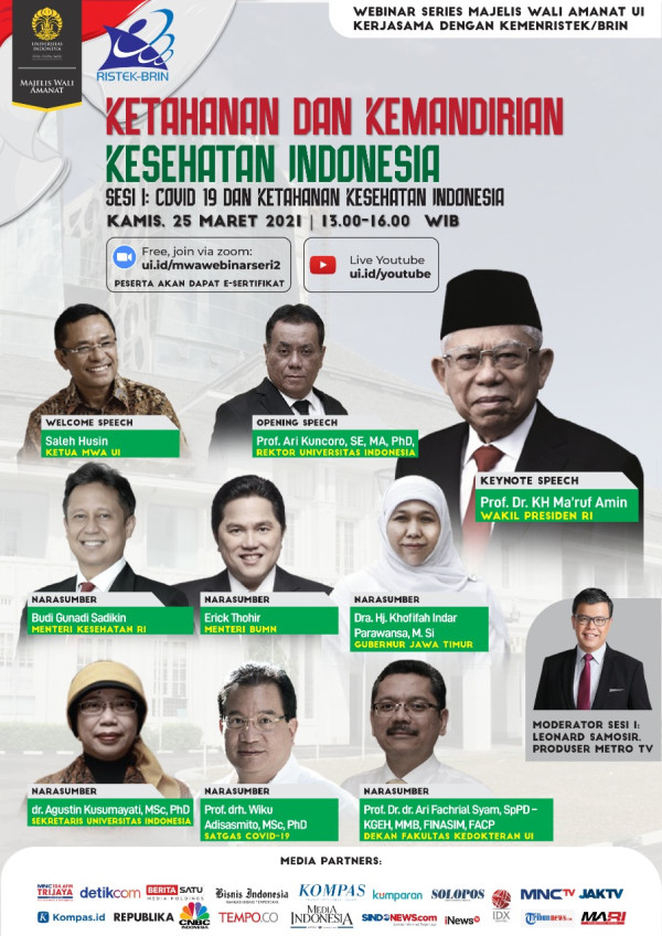MWA UI Gelar Webinar Series, Saleh Husin: Akan Seru dan Asyik
