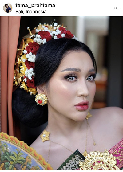 Manglingi, Potret Lucinta Luna Pakai Baju Adat Bali Tuai Pujian