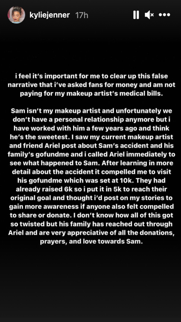 Kylie Jenner Beri Penjelasan setelah Dikritik soal Donasi di GoFundMe