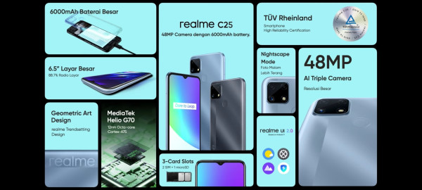 realme C25 Goda Anak Muda dengan Spek Berat, tapi Harga Cuma Rp2,3 Juta