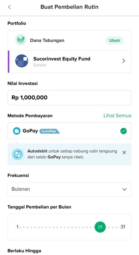 Begini Cara Investasi Reksadana Tiap Bulan Gunakan Saldo Gopay