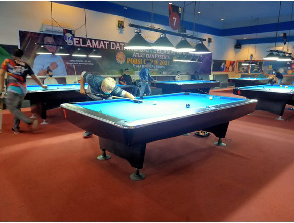 13 Atlet PON Lolos Babak 32 Besar Turnamen Biliar 9 Ball POBSI CUP IV di Palembang