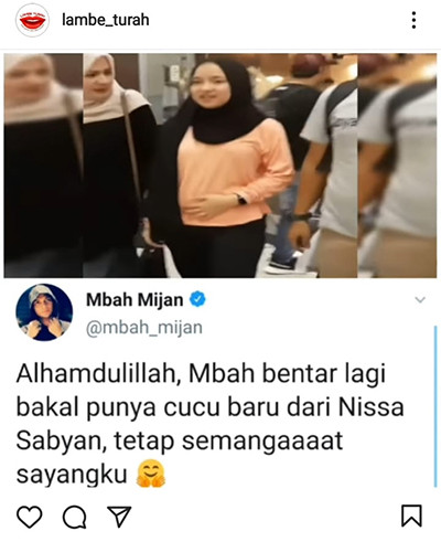 Spekulasi Nissa Sabyan Hamil Muncul usai Video Viral Elus Perut, Netizen Ini Membenarkannya