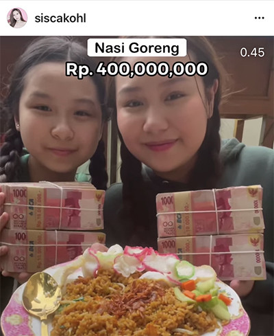 Profil Sisca Kohl, Artis TikTok yang Viral gegara Masak Nasi Goreng Rp400 Juta