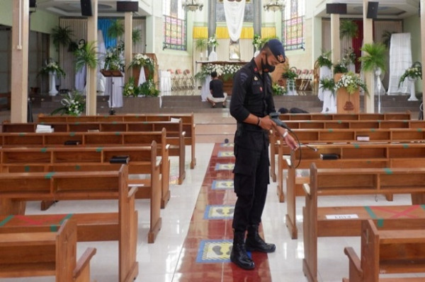 Antisipasi Teror, 1.114 Personel Dikerahkan Amankan Misa Tri Hari Suci Paskah di Sleman