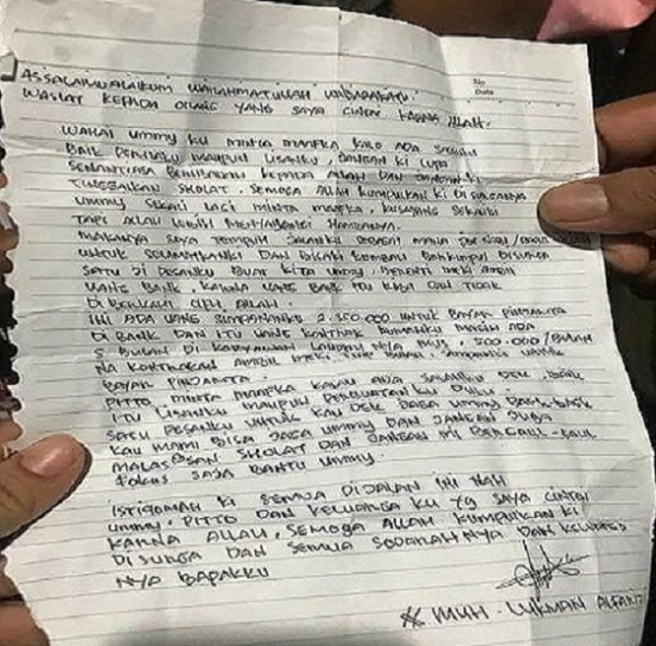 Membaca Kepribadian Pelaku Penyerang Mabes Polri dari Surat Wasiat yang Ditinggalkan