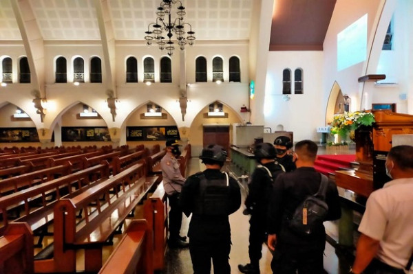 Demi Keamanan Paskah, Sejak Subuh Kapolresta Malang Kota Pimpin Sterilisasi Gereja