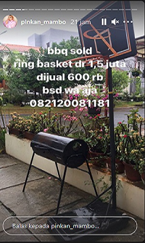 Pinkan Mambo Jual Barang Seisi Rumah, Ada Ulekan Rp 50 Ribu