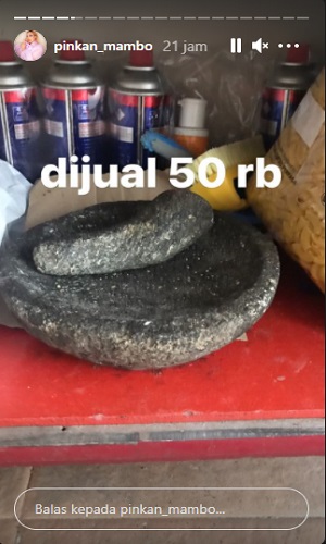 Pinkan Mambo Jual Barang Seisi Rumah, Ada Ulekan Rp 50 Ribu