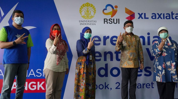 XL Buka Sentra Vaksin di Depok, Sudah Suntik 5.700 warga