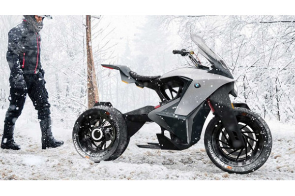 Konsep Sepeda Motor Petualang Listrik BMW Rad yang Elegan dan Agresif