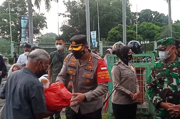 Polres dan Kodim Jakarta Pusat Gelar Empathy Building Ramadhan Barokah