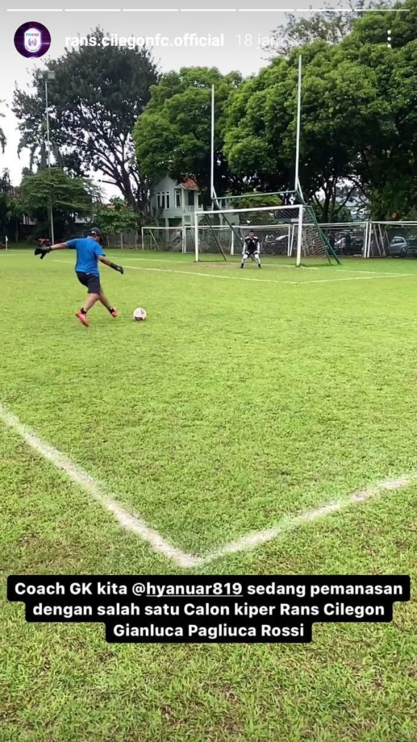 Coach Banur dan Gianluca Pagliuca Rossy Reuni di RANS Cilegon FC
