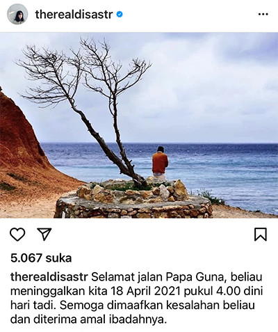 Doa Tulus Dian Sastrowardoyo untuk Papa Guna