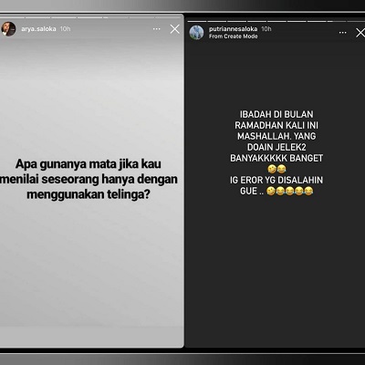 Arya Saloka dan Putri Anne Curhat Diduga karena Unfollow Amanda Manopo