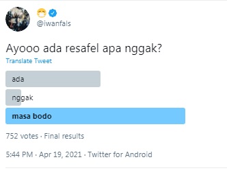 Iwan Fals Bikin Poling Reshuffle Kabinet, Mayoritas Responden Pilih Masa Bodoh
