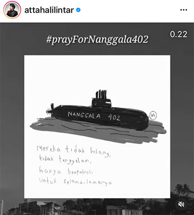 Duka Raffi Ahmad hingga Atta Halilintar atas Awak KRI Nanggala-402: Bukan Hilang, Mereka Hanya Patroli Selamanya