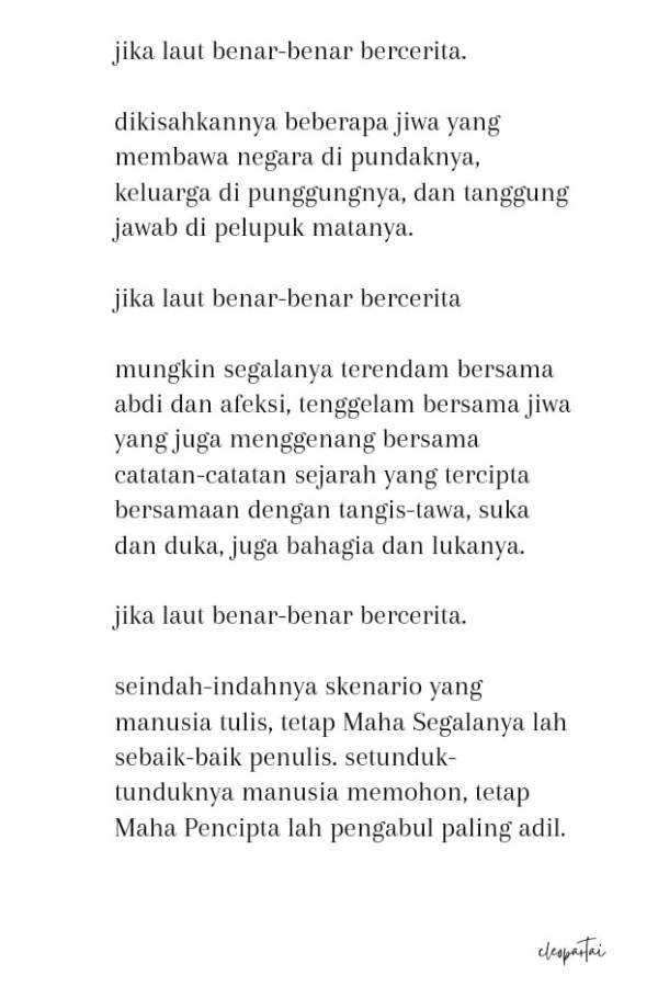Doa dan Puisi untuk #KRINanggala402 Getarkan Jagat Maya