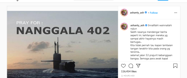 Berduka Tenggelamnya KRI Nanggala-402, Ashanty: 