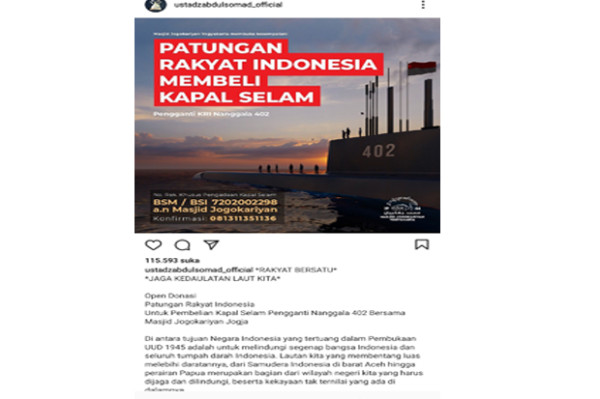 Pentingnya Menjaga Lautan Indonesia, Ustaz Abdul Somad Ajak Masyarakat Patungan Beli Kapal Selam