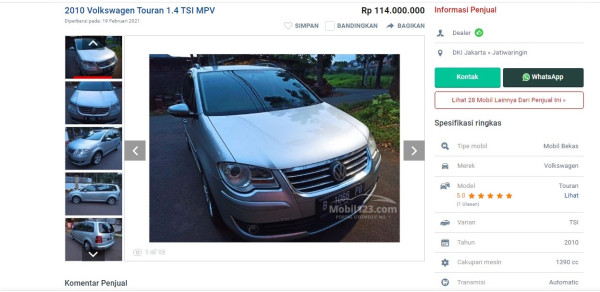 Ini Dia Dua MPV Eropa Bekas yang Harganya Kurang dari Rp150 Juta