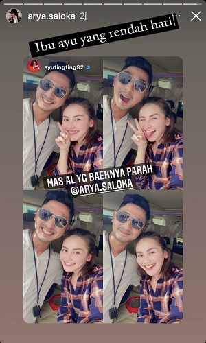 Ketemu Arya Saloka, Ayu Ting Ting Kegirangan Dipuji