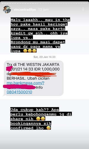 Terusik dengan Pernyataan Istri, Kapten Vincent Raditya Beberkan Bukti Perselingkuhan