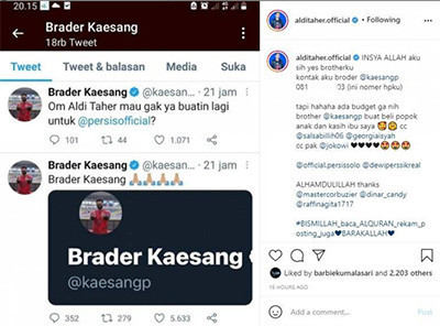 Kaesang Pangarep Minta Dibuatkan Lagu, Aldi Taher: Ada Budget-nya Gak Nih?