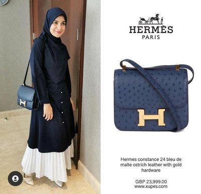 Padu Padan Tas Hermes dan Gamis ala Shireen Sungkar