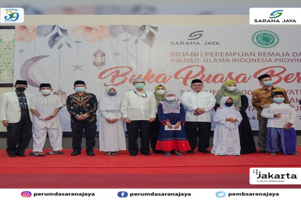 Sambut Idul Fitri, Sarana Jaya dan MUI DKI Jakarta Gelar Santunan 100 Anak Yatim