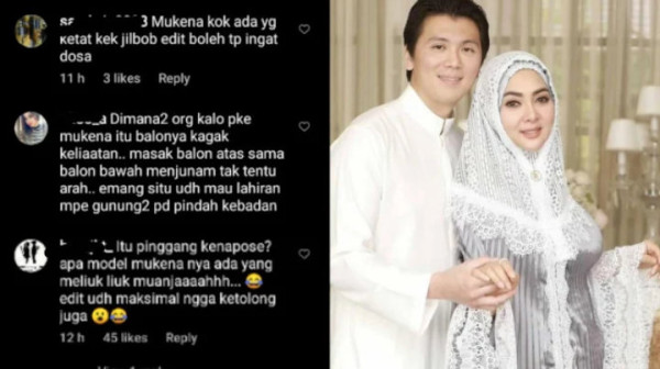 Pamer Lekuk Dada Saat Pakai Mukena, Syahrini Dihujat Netizen