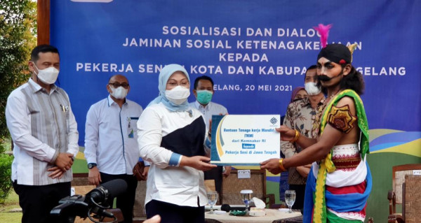 BPJS Ketenagakerjaan bersama Menaker Ajak Pekerja Seni Terlindungi Program Jamsostek