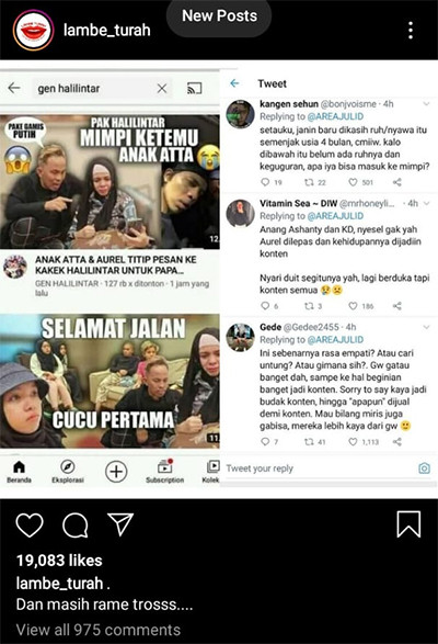 Keluarga Gen Halilintar Ikut Kontenkan Keguguran Aurel, Netizen: Drama Gak Selesai-Selesai