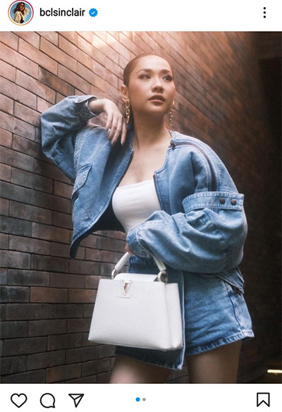 Beautiful! Gaya Kasual BCL Tenteng Tas LV Terbaru seharga Rp73 Juta