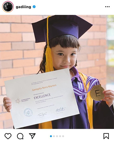 Lulus TK dengan Predikat Most Excellence, Gempi Bikin Bangga Gading-Gisel