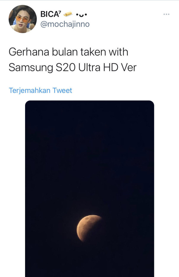 Warganet Antusias Hunting Foto Super Blood Moon dengan Smartphone, Keren Juga Hasilnya...