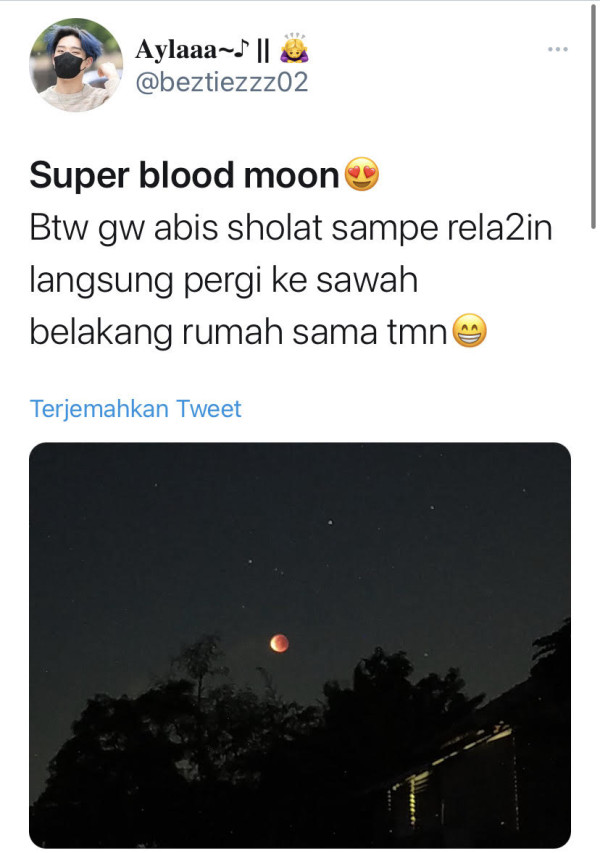 Warganet Antusias Hunting Foto Super Blood Moon dengan Smartphone, Keren Juga Hasilnya...