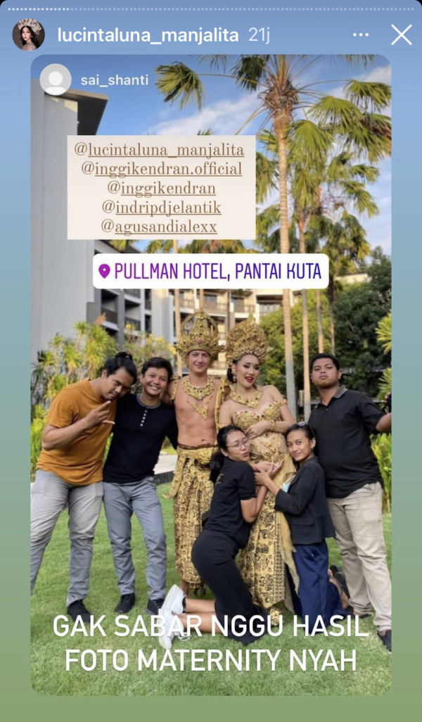 Lucinta Luna Pemotretan Maternity, Netizen: Kayak Perut Palsu