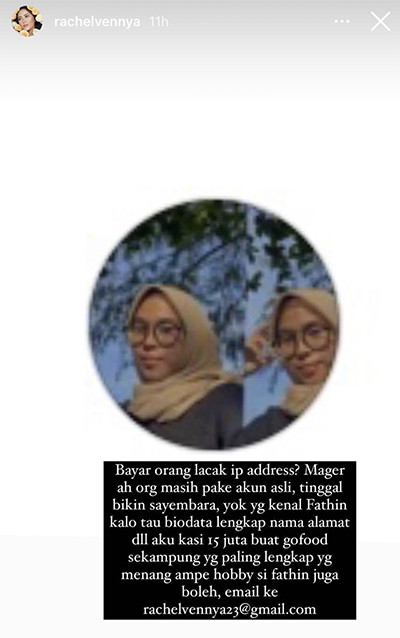 Gelar Sayembara Berhadiah untuk Temukan Hater, Rachel Vennya Banjir Dukungan Netizen