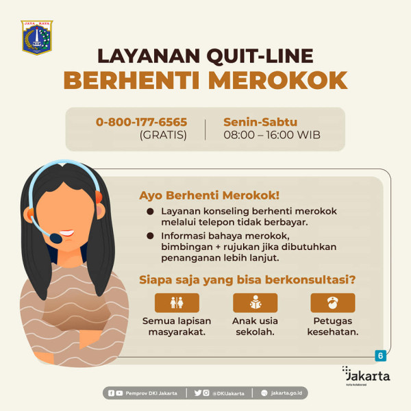 Pemprov DKI Bagikan 7 Tips Agar Bisa Berhenti Merokok dan Menahan Kecanduan Nikotin