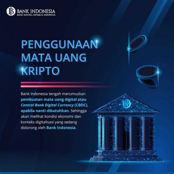 Mata Uang Kripto Made In Indonesia Dirumuskan BI, Namanya Digital Rupiah