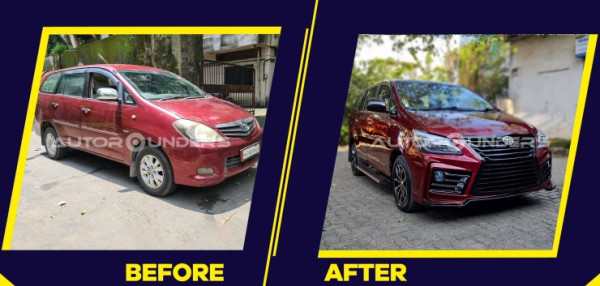 Biar Kekinian, Wajah Toyota Innova Lama Dibuat Seperti Lexus