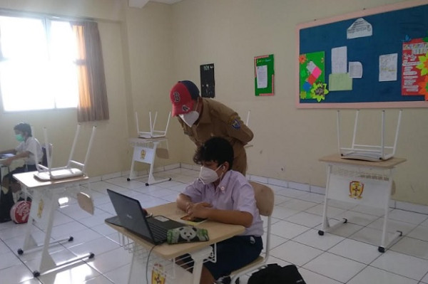 Ini Penampakan Uji Coba Pembelajaran Tatap Muka di Bandung