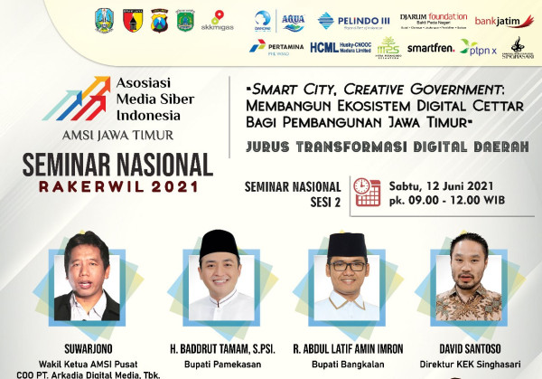 Rakerwil AMSI Jatim 2021, Dorong Kolaborasi dan Picu Pertumbuhan Ekonomi Digital