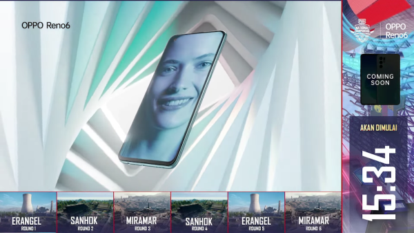 Teaser OPPO Reno6 Muncul di Turnamen PUBG Mobile 2021
